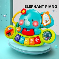 Samtoycn Offre Spéciale bébé début éducatif Montessori dessin animé éléphant Pianoforte orgue électronique clavier musical Piano jouet