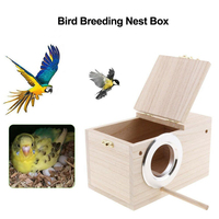 4 tailles de nichoir en bois pour oiseaux, nid de perroquet pour oiseaux, maison, cage, inséparables.