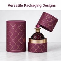Boîtes d'emballage personnalisées de luxe pour tubes d'huiles essentielles, tubes en papier, cylindres d'emballage de parfum colorés avec dorure à chaud et votre propre logo