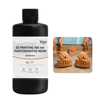 Lilin merah Resin fotosensitif Resin baik untuk detail permukaan halus 405nm cahaya menyembuhkan Resin perhiasan kerajinan
