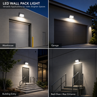 Lampe murale LED extérieure à cellule photoélectrique, super lumineuse, puissance 120W/100W/80W/60W, 3 températures de couleur réglables (3000-4000-5000K)