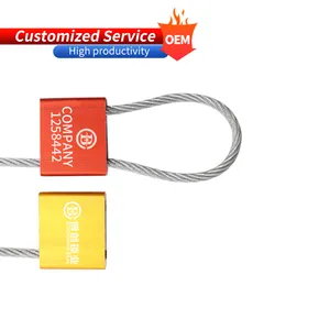 BCC206 contenedor cable sello alambre acero cable sello seguridad cable sello bloqueo