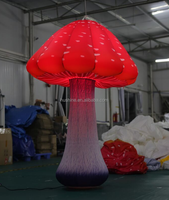 Décorations Alice au Pays des Merveilles, modèle gonflable géant de Noël avec lumière pour événements, scène, champignon gonflable LED