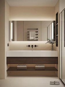 Armoire de salle de bain de luxe légère adaptée aux hôtels, aux appartements, aux écoles et aux autres armoires de salle de bain - Product Image 2