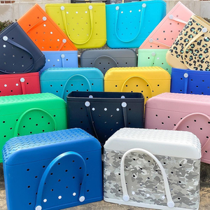 Bolsa de Playa Resistente de EVA de 1150g, Impermeable, Gran Capacidad, Bolso de Mano de Silicona Antideslizante, Lavable, para Piscina y Compras - Product Image 1