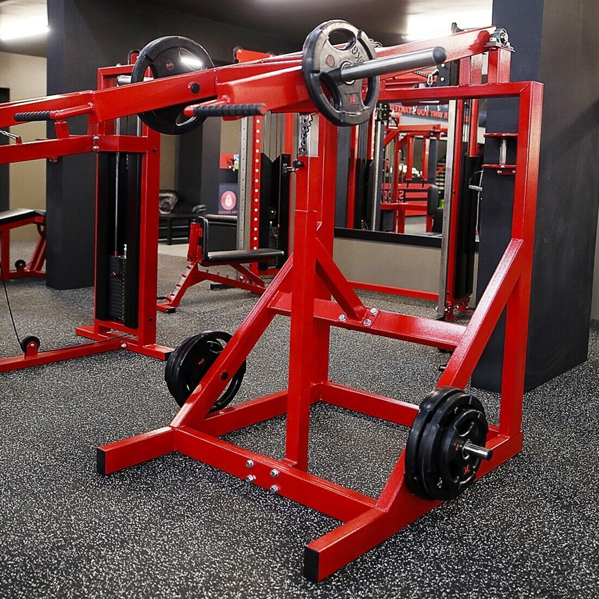 HAMMERSTRENGTH ショルダープレス ウエイトトレーニングマシン 赤