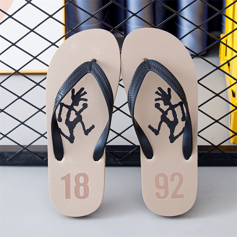 Summer Rubber Thong Slipper Indoor Outdoor PVC Flip-flops Slippers Men Wholesale