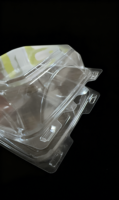Conteneurs alimentaires en plastique PS/PET à 3 compartiments, 6, 8, 9 pouces, très vendus, pour glaces et plats à emporter