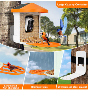 <span class=keywords><strong>Smart</strong></span> Garden Bird Feeder con la macchina fotografica senza fili di monitoraggio della fauna selvatica all'aperto - Product Image 3