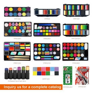 Profesional 42 colores cara <span class=keywords><strong>pintura</strong></span> brillo kit paleta neón UV cuerpo <span class=keywords><strong>pintura</strong></span> conjunto brillo luz oscura para niños brillo cara <span class=keywords><strong>pintura</strong></span> - Product Image 5