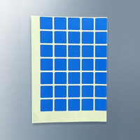 Autocollant de changement de couleur irréversible bleu-noir résistant aux hautes températures, appliqué aux points de connexion des barres omnibus des postes de transformation