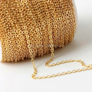 Chaîne Corporelle Plaqué Or Triple 24K en Gros 1mm 1.5mm 1.8mm <span class=keywords><strong>Prix</strong></span> Usine pour Fabrication de Bijoux - Product Image 2