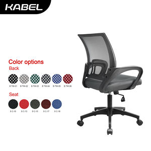 Kursi Kantor Eksekutif Ergonomis Jaring Abu-abu dengan Sandaran Tangan Tetap Gaya Modern Populer - Product Image 5