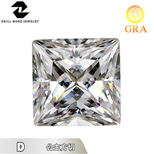Drill More Jewelry Princess Cut Moissanite Loose Stone D Color 3EX Lab Created For Jewelry Making - Product Image 5