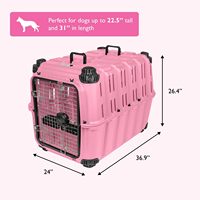 Petit bouton pression animaux plastique Portable extérieur chat chien animal de compagnie boîte de voyage Cage transporteur produits