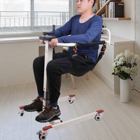 CHUAGNEN Modèle 01 Chaise de transfert multifonctionnelle avec fonction de levage, utilisation à domicile et en voiture, en acier, manuelle, pour l'assistance et la rééducation des patients
