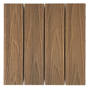 Rucca Wpc Composito di Plastica Balcone <span class=keywords><strong>Giardino</strong></span> Piastrelle Fai <span class=keywords><strong>Da</strong></span> Te Decking Piastrelle 300*300mm incastro esterno piastrelle - Product Image 5