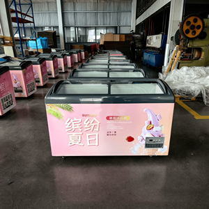 <span class=keywords><strong>Congélateur</strong></span> <span class=keywords><strong>horizontal</strong></span> à porte vitrée verticale pour mini-sucettes glacées, idéal pour les magasins de proximité - Meilleures ventes - Product Image 4