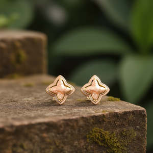 Boucles d'oreilles tendance en acier inoxydable 316L avec placage or PVD, design durable et résistant - Product Image 3