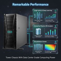 Serveur Tour d'Entreprise HPE ProLiant ML350 Gen12 en Gros d'Usine, Double Socket Intel Xeon, 64 Go DDR5, pour la Virtualisation
