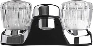 <strong>RV</strong> Bathroom Sink <strong>Faucet</strong> with Clear Acrylic Knobs - Product Image 4