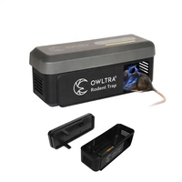 [OWLTRA] Piège à rongeurs électrique pour intérieur et extérieur, piège à rats, piège à souris avec alimentation USB et batterie