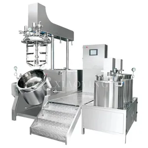 500L Lifted Type Vacuum Mixer Cosmetic Facial Cream Night Serum Vacuum Emulsifier Mixing Machine