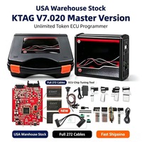 Herramienta Profesional de Reprogramación de ECU para Autos, KTAG V7.020 Master Unlimited Token, Programador de ECU con 272 Cables Completos, en Stock en Almacén de EE. UU.