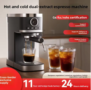 Cafetera Espresso Semiautomática Italiana Portátil en Oferta, de Acero Inoxidable 304 para Uso Doméstico, Capacidad de 6-10 Tazas, Eficiencia Energética - Product Image 5