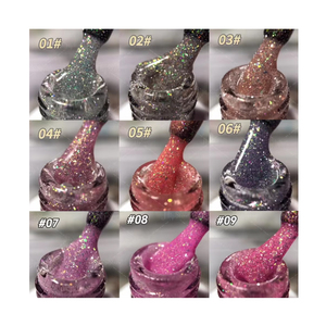 Gel Constructor de Uñas Líquido Reflectante HEMA-free Flash Builder, Esmalte de Uñas Reflectante con Joyas, Gel Constructor de Uñas BIAB en Botella - Product Image 1