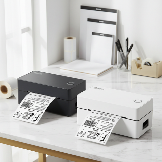 OCOM OCBP-406DT IOS Android Laptop Wireless Printer for Small Business Bluetooth Thermal Shipping Label Printer