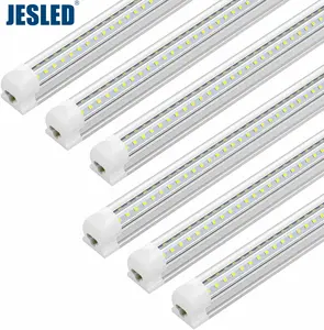 JESLED T8铝 + pc ETL认证1英尺2英尺3英尺4英尺5英尺6英尺8英尺工厂批发高品质带插头的发光二极管商店灯