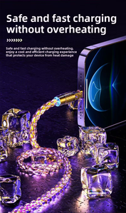 Chargeur USB Type-C rapide avec LED lumineuse, câble de données à charge rapide, alliage de zinc, PVC, portable, avec étui de transport, pour téléphone portable <span class=keywords><strong>iPhone</strong></span> - Product Image 6