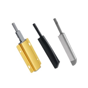 Mecanismo de rebote para gabinetes, de aleación de aluminio y acero inoxidable, con interruptor de resorte, sin manija, botón de empuje oculto, tope de puerta - Product Image 1
