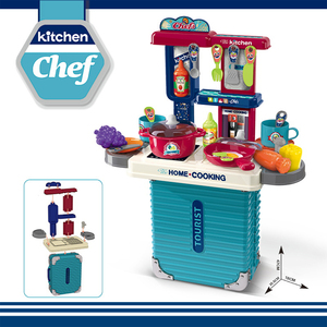 Ensemble de cuisine en plastique ABS pour enfants d'âge préscolaire, jeu d'imitation, unisexe, avec valise portable - Product Image 5