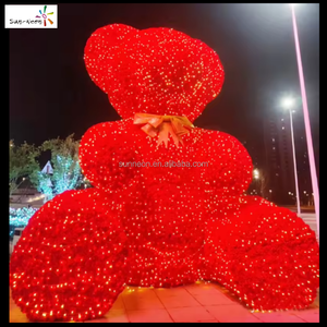 ไฟคริสต์มาส LED สำหรับตกแต่งภายนอกอาคาร ลายหมี รุ่นใหม่ ขายดี ตกแต่งถนนได้ มาตรฐาน IP44 ติดตั้งง่าย - Product Image 2