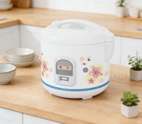 Autocuiseur Électrique Automatique Oulik en Forme de Mini Tambour avec Tasse Mesureuse, Revêtement Antiadhésif, Capacité 1-2,2 L, Économe en Énergie - Vente en Gros