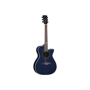 Guitare EKO GUITARS - NXT A100ce avec table en épicéa bleu transparent, dos et éclisses en acajou, manche en acajou, touche en roupana sud-américaine - Product Image 1