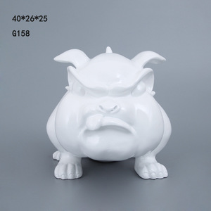 Escultura Decorativa de Resina Personalizada, Escultura de Perro Diablo Rojo, Estatua de <span class=keywords><strong>Bulldog</strong></span> - Product Image 3