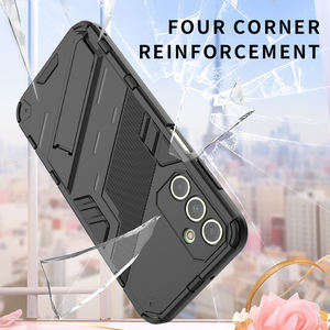 Zırh Samsung kılıfı Galaxy A15 A25 A34 A24 A14 darbeye telefon kılıfı için A54 bracket A05 A05S artı kablosuz şarj braketi ile - Product Image 3