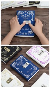 Vintage Retro PU Leather Planner Travel Journal with Lock <strong>Lockable</strong> <strong>Diary</strong> with Secure Closure Customizable Notebook with PU Cover - Product Image 6