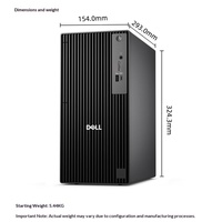 Nieuwste DELL Towe Pro 7020MT QCT1250 Office CPU PC Desktop Computer met CPU I3/I5/I7 8G/16G/32G RAM DDR5 256G/512/1T/2T SSD