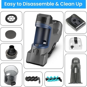 Nettoyeur de tapis portatif humide et sec, aspirateur de tapis, filtre à eau, batterie, CE, OEM, ODM, 80, 17, 2 ans, 25 min - Product Image 3