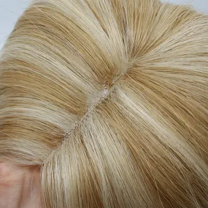 Fangcun New Silk Base 5*5 Topper per le donne Remy Russian Human Hair Topper Base in seta per le donne