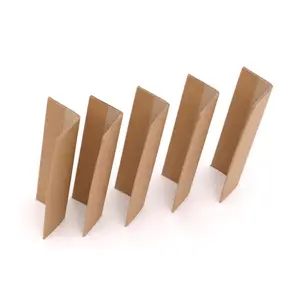 Перерабатываемые углы V/L/круглые/U-образные из гофрированного картона, угловые доски, крафт-бумага, защита для краев поддонов, защитный уголок для картонных коробок