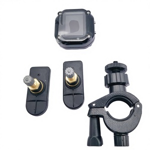 ระบบตรวจสอบแรงดันลมยางรถจักรยานยนต์แบบโซลาร์ TPMS วัสดุ ABS ไม่ต้องตั้งโปรแกรม แสดงผลแบบเรียลไทม์ ดีไซน์แบตเตอรี่แบบเปลี่ยนได้ - Product Image 1