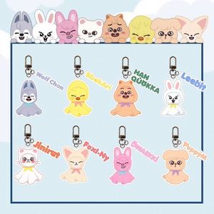 Llavero de acrílico con forma de personaje animal, de doble cara, estilo lindo, accesorios para bolsos, piezas DIY, dibujos animados, anime - Product Image 2