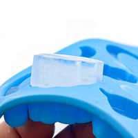 Design pliable pliable pour les voyages et le camping compacts Plateaux à glaçons en silicone