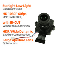 Caméra IP de sécurité à vision nocturne faible luminosité Stavis IMX307 CMOS 2MP, module de caméra miniature de surveillance vidéo IR-CUT