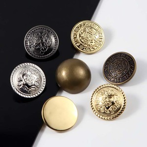 Eenvoudige Designer Ronde Legering Metalen Knopen Diy Kleding Ambacht Decoratief Ankerpatroon Reliëf Goud Zilver Zwart Naaiknopen - Product Image 5